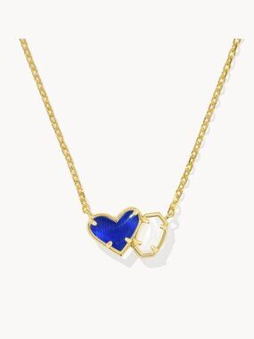 Kendra Scott Ari Heart and Emilie Short Pendant Necklace in Gold
